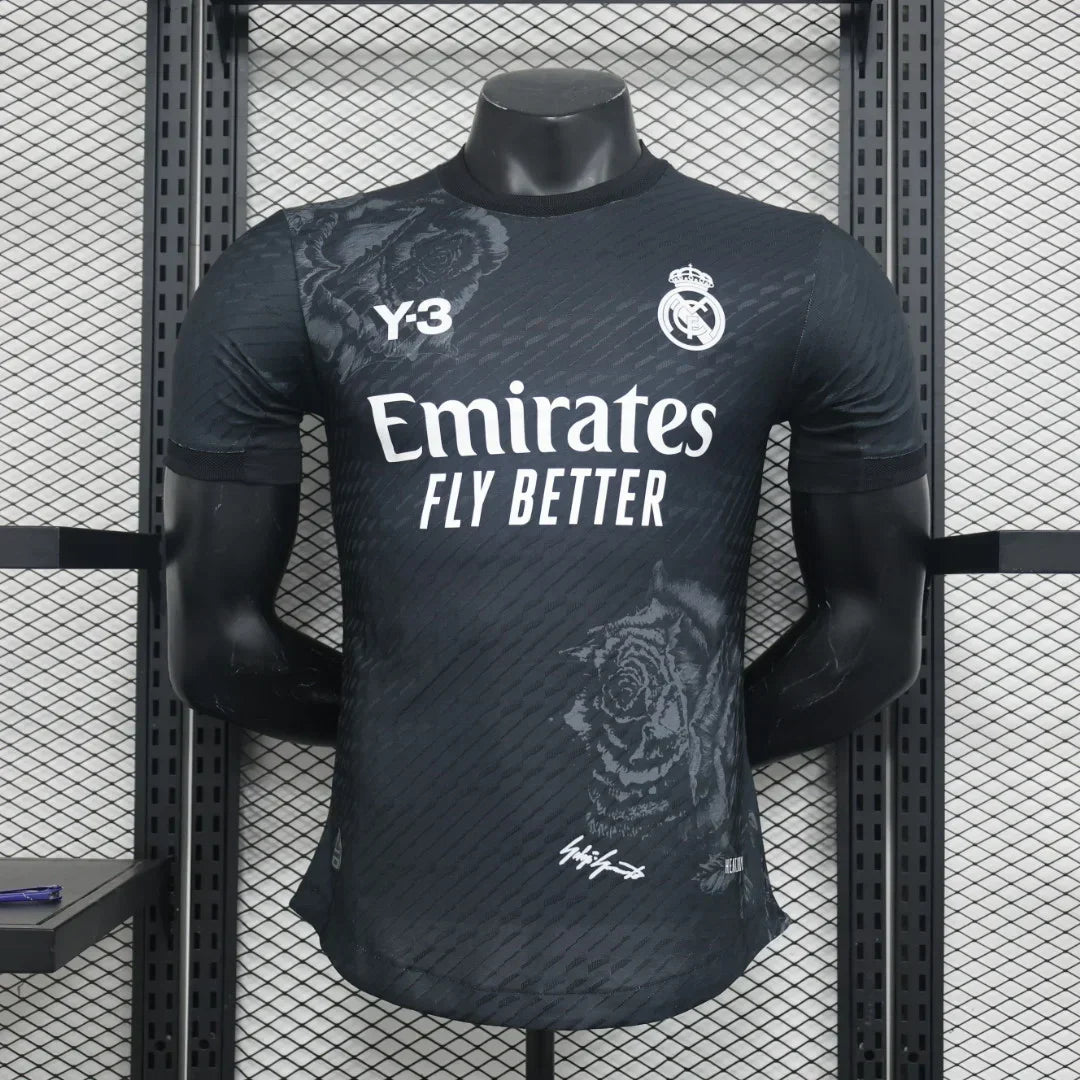 Maillot Real Madrid foot Y3 noir 2024 2025