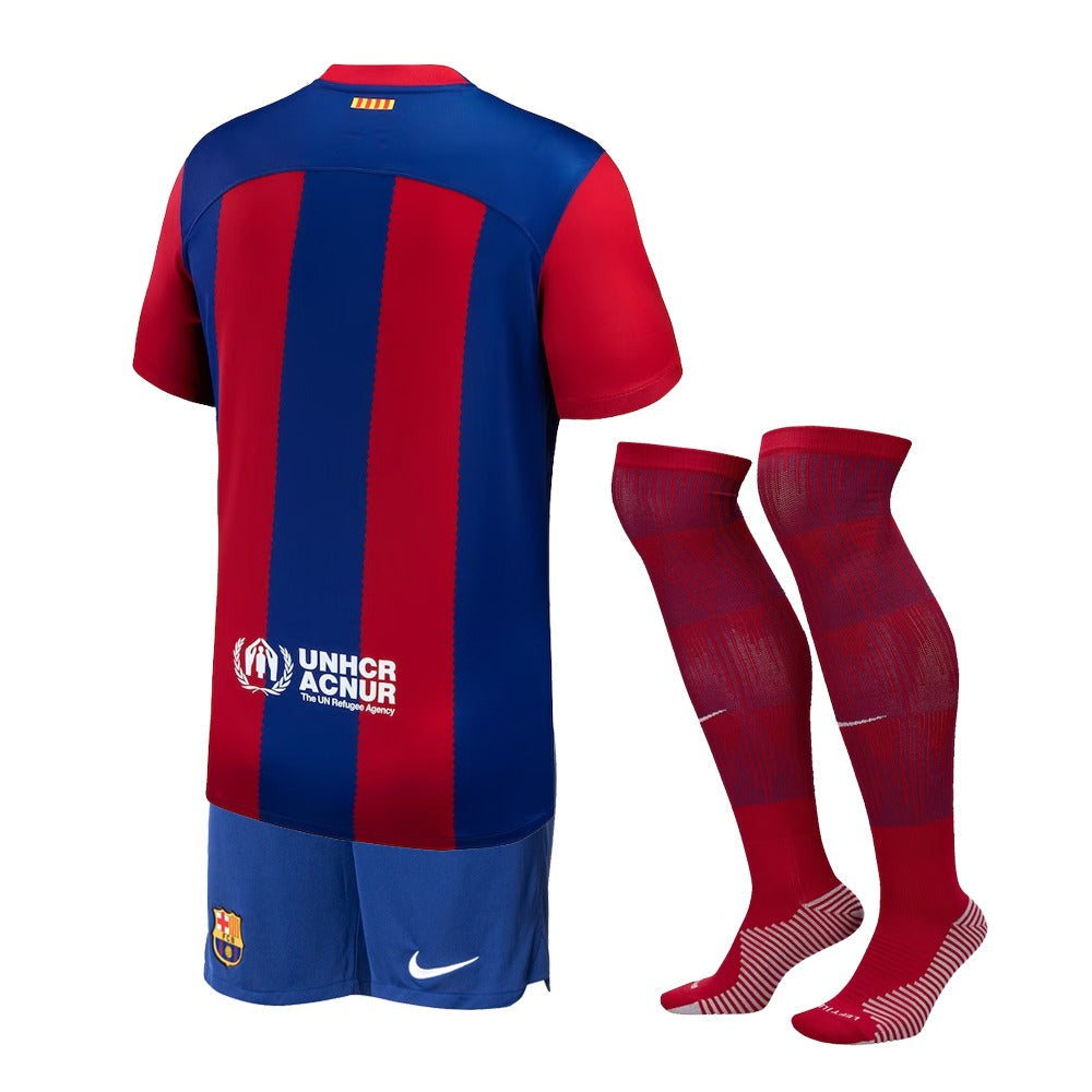 KITS ENFANT/JUNIOR FC BARCELONE DOMICILE 2023/2024