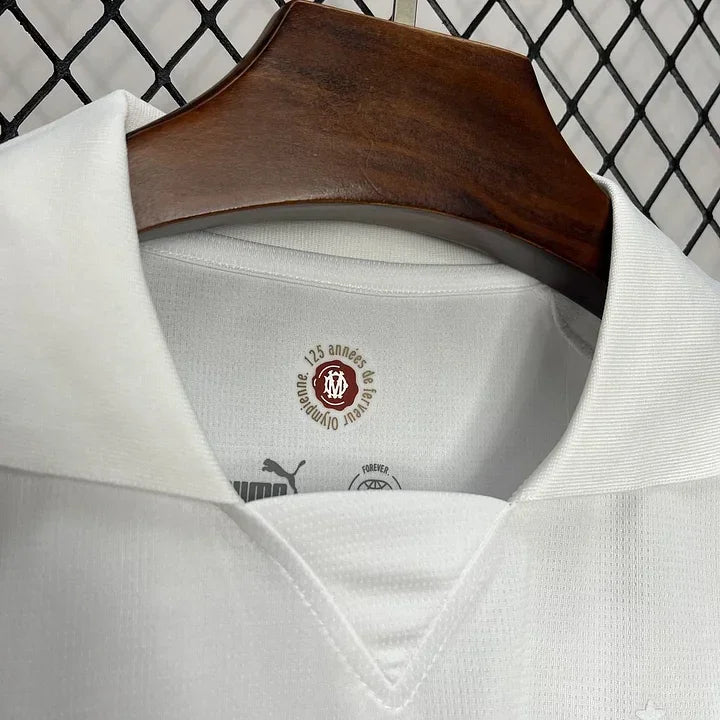 Maillot Olympique de Marseille foot 125 ans 2024 2025 OM blanc