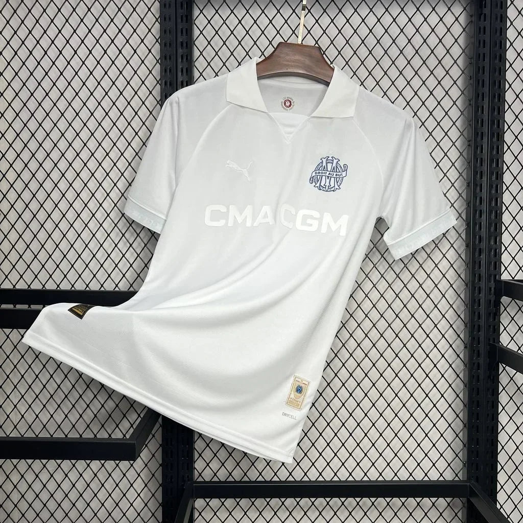 Maillot Olympique de Marseille foot 125 ans 2024 2025 OM blanc