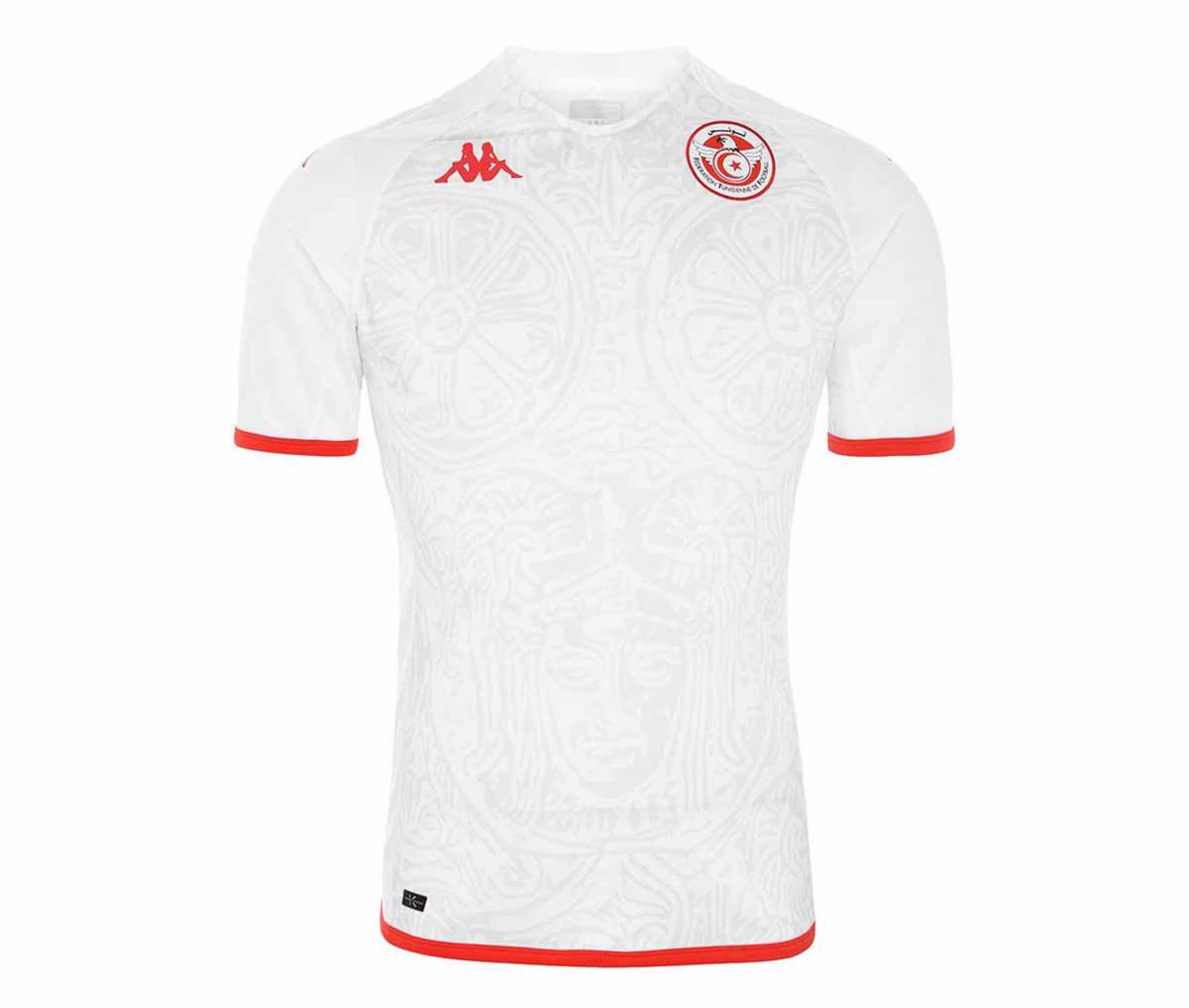 MAILLOT TUNISIE EXTERIEUR COUPE DU MONDE 2022