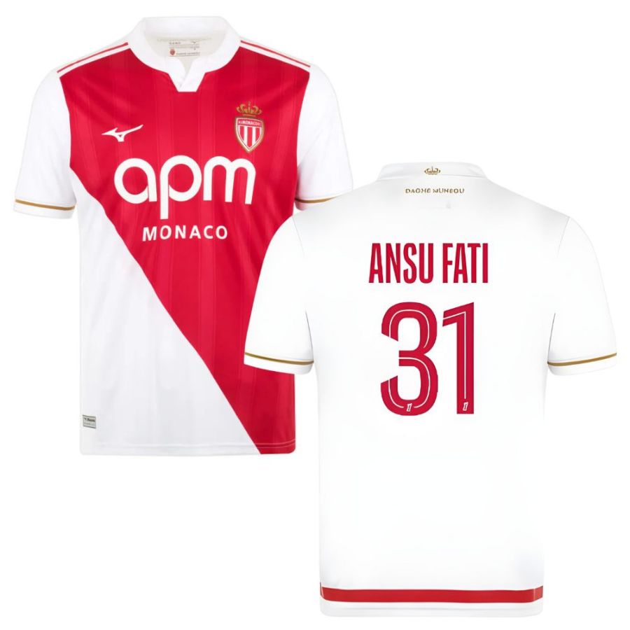 Kit AS Monaco Enfant Domicile 2025 2026