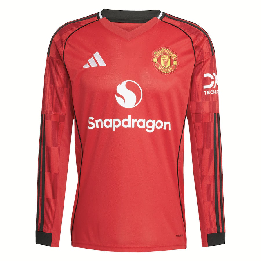 Maillot Manchester United Domicile Manches Longues Homme 2025 2026