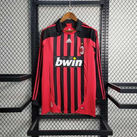 Maillot AC Milan Retro 2007 2008 Manche Longue