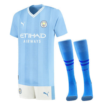 KITS ENFANT/JUNIOR MANCHESTER CITY DOMICILE 2023/2024